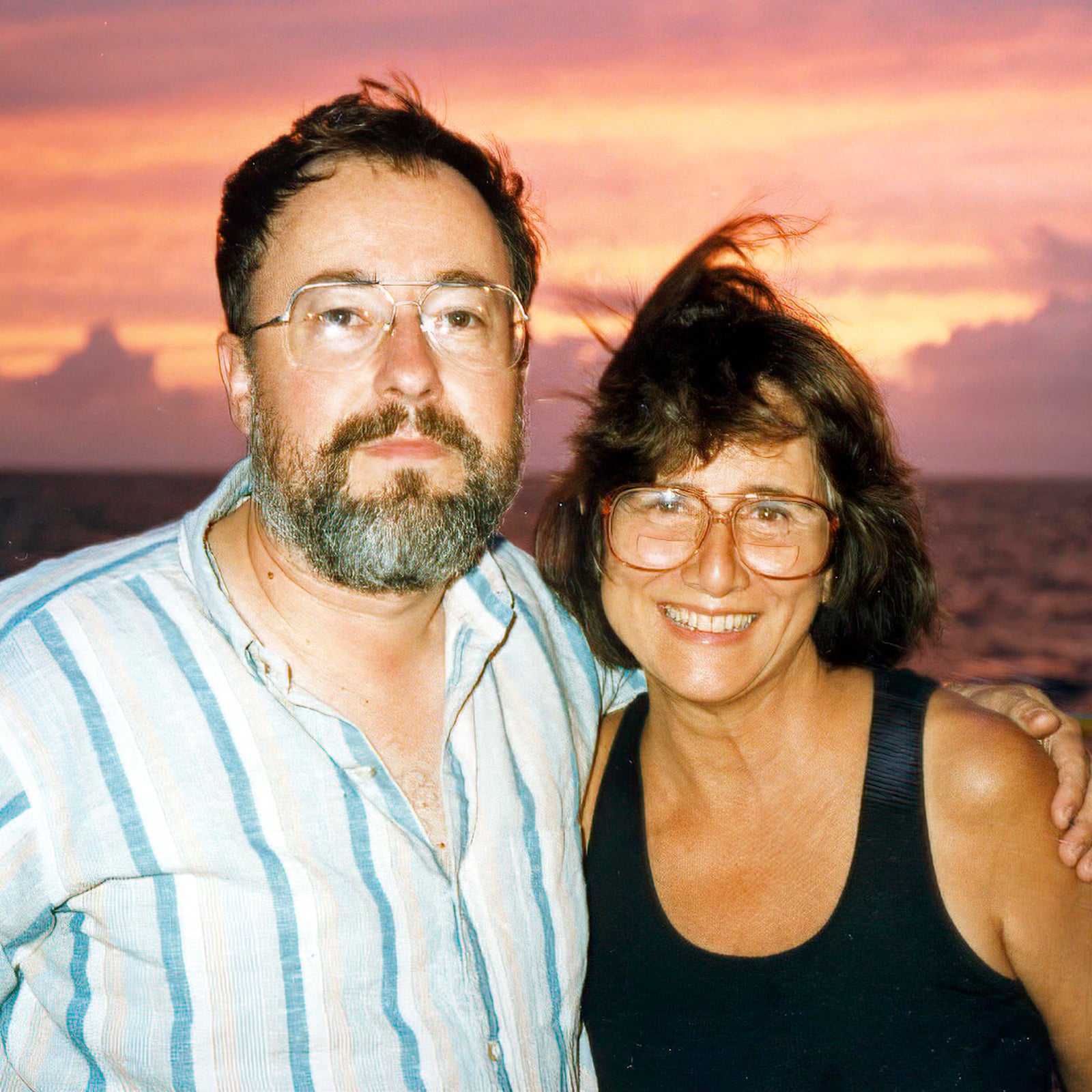 glen loates with sharks