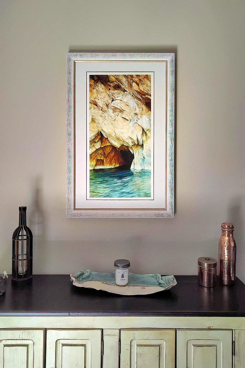 The Sentinel by Glen Loates, framed in a collector's room