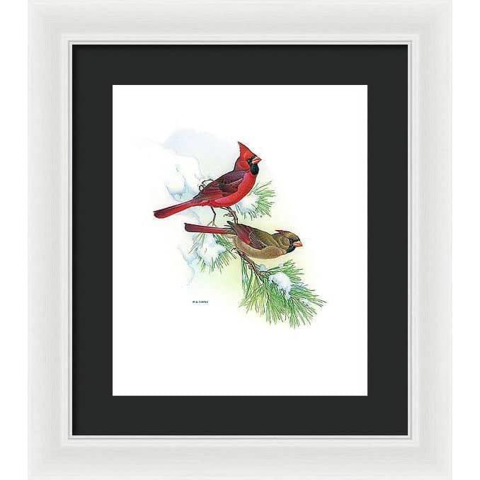 Cardinals - Framed Print | Artwork by Glen Loates