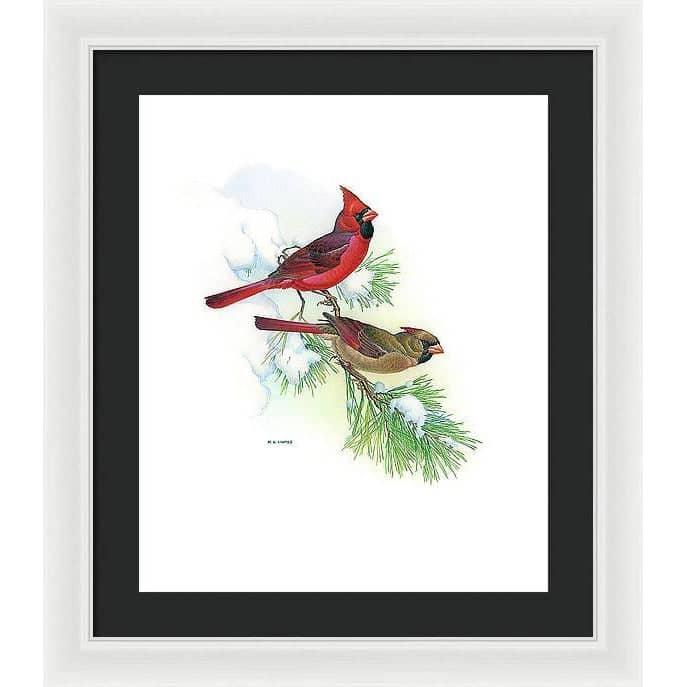 Cardinals - Framed Print | Artwork by Glen Loates