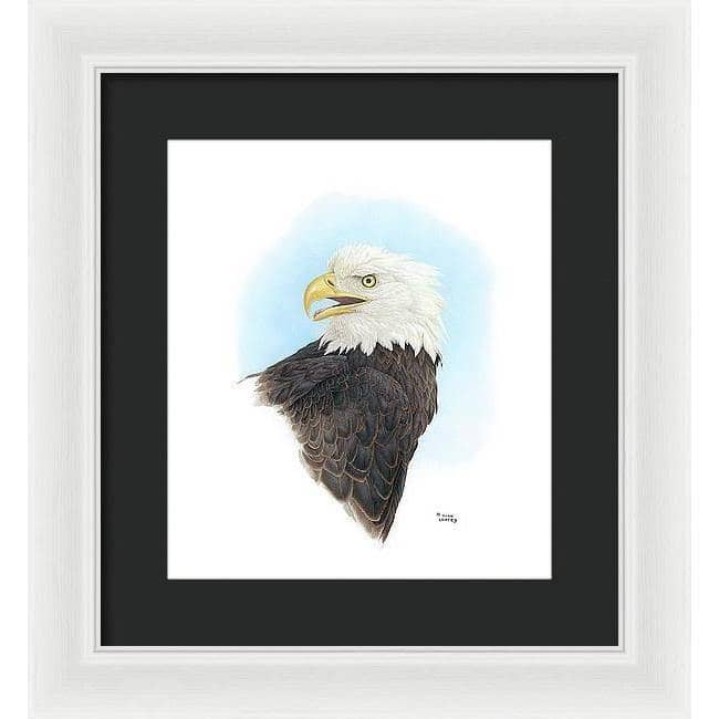 Bald Eagle Head - Framed Print | Artwork by Glen Loates