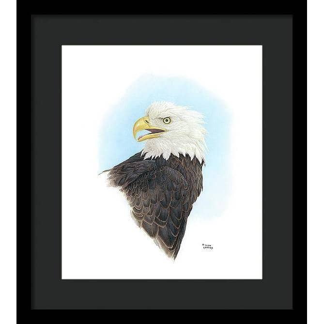Bald Eagle Head - Framed Print | Artwork by Glen Loates