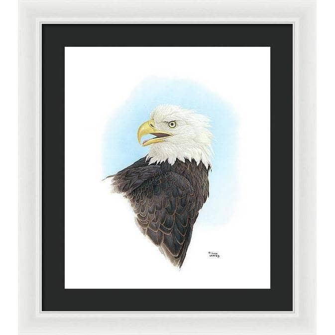Bald Eagle Head - Framed Print | Artwork by Glen Loates
