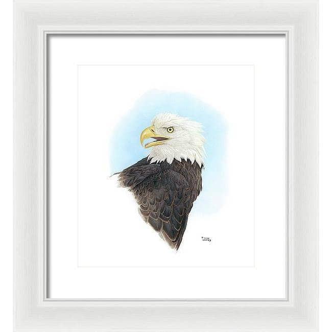 Bald Eagle Head - Framed Print | Artwork by Glen Loates