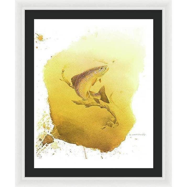 Brown Trout - Framed Print | Artwork by Glen Loates