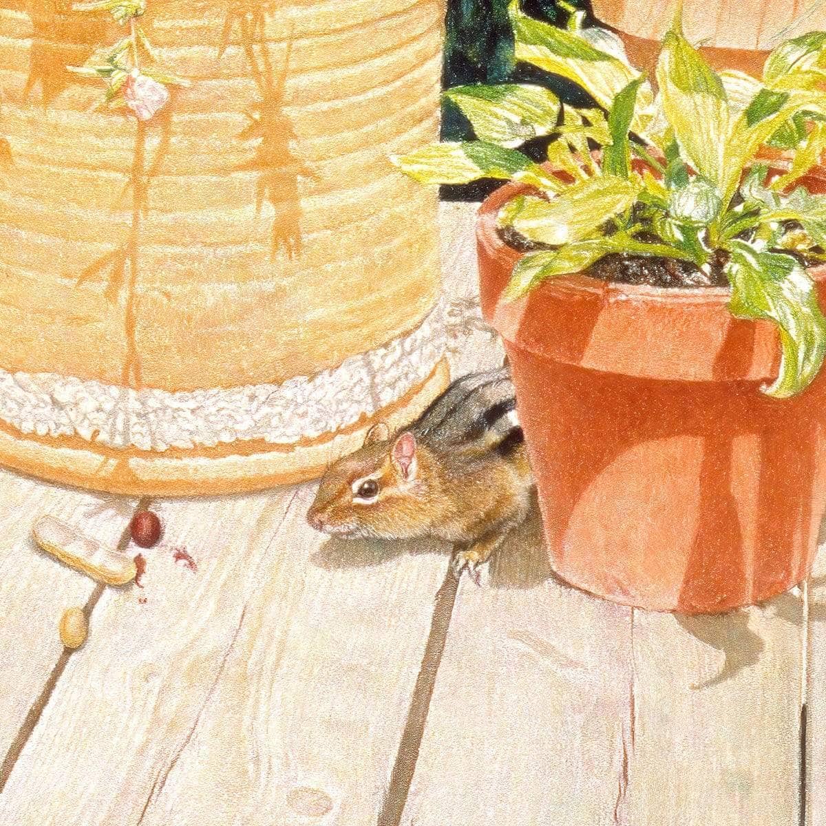 Cottage Visitor - Canvas Print | Artwork by Glen Loates