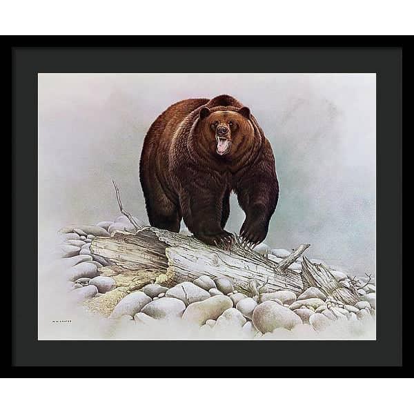 Grizzly Bear - Framed Print | Artwork by Glen Loates
