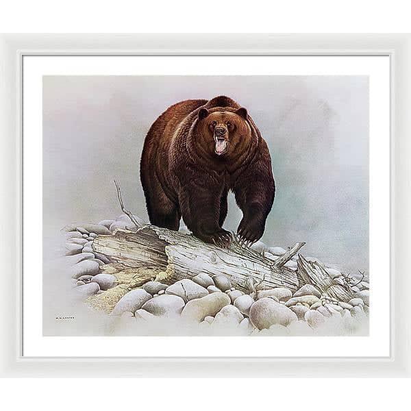 Grizzly Bear - Framed Print | Artwork by Glen Loates