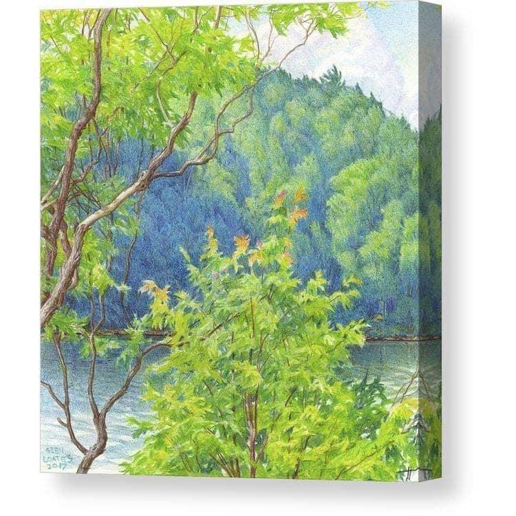 Humid Afternoon At Drag Lake - Canvas Print | Artwork by Glen Loates