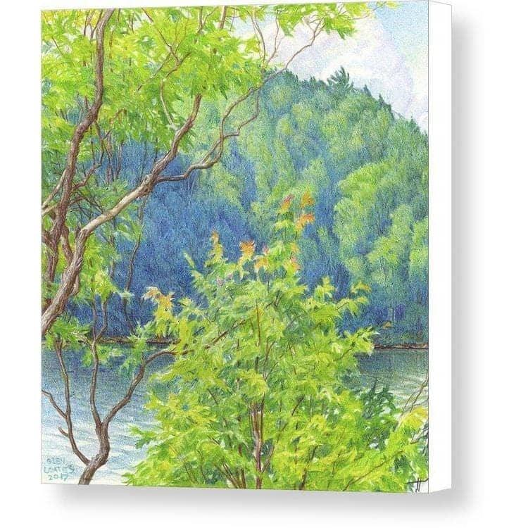 Humid Afternoon At Drag Lake - Canvas Print | Artwork by Glen Loates