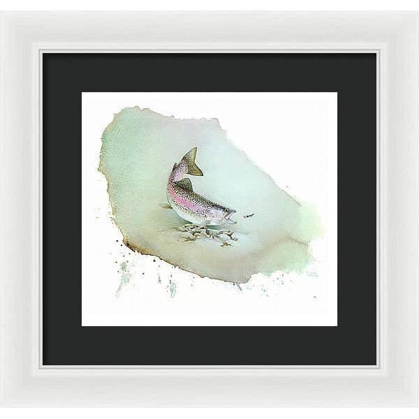 Rainbow Trout - Framed Print | Artwork by Glen Loates
