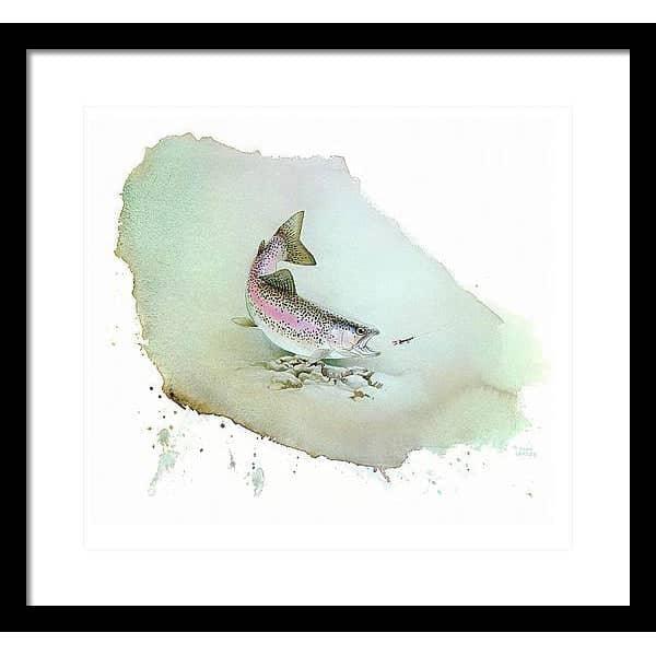 Rainbow Trout - Framed Print | Artwork by Glen Loates