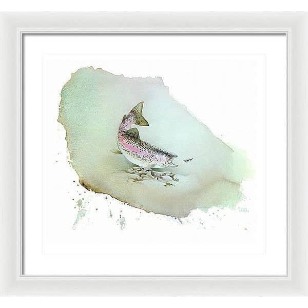 Rainbow Trout - Framed Print | Artwork by Glen Loates