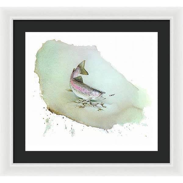 Rainbow Trout - Framed Print | Artwork by Glen Loates