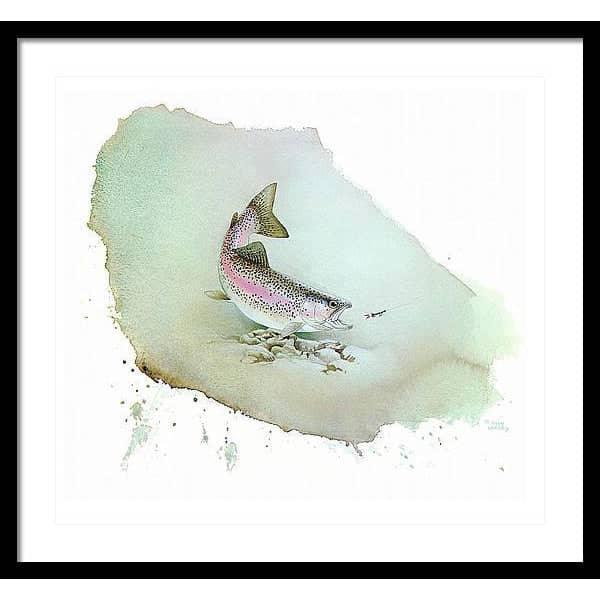 Rainbow Trout - Framed Print | Artwork by Glen Loates