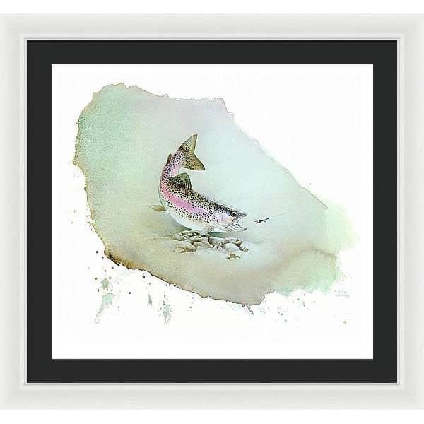 Rainbow Trout - Framed Print | Artwork by Glen Loates