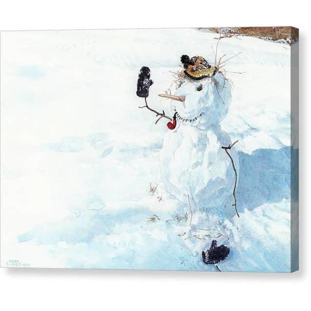 Season's Greetings - Canvas Print | Artwork by Glen Loates