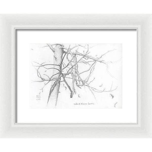 Wind Blown Leaves - Framed Print | Artwork by Glen Loates