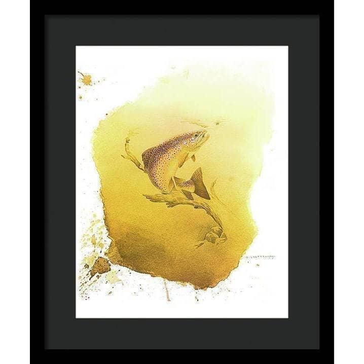 Brown Trout - Framed Print | Artwork by Glen Loates