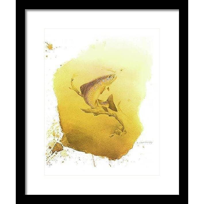 Brown Trout - Framed Print | Artwork by Glen Loates