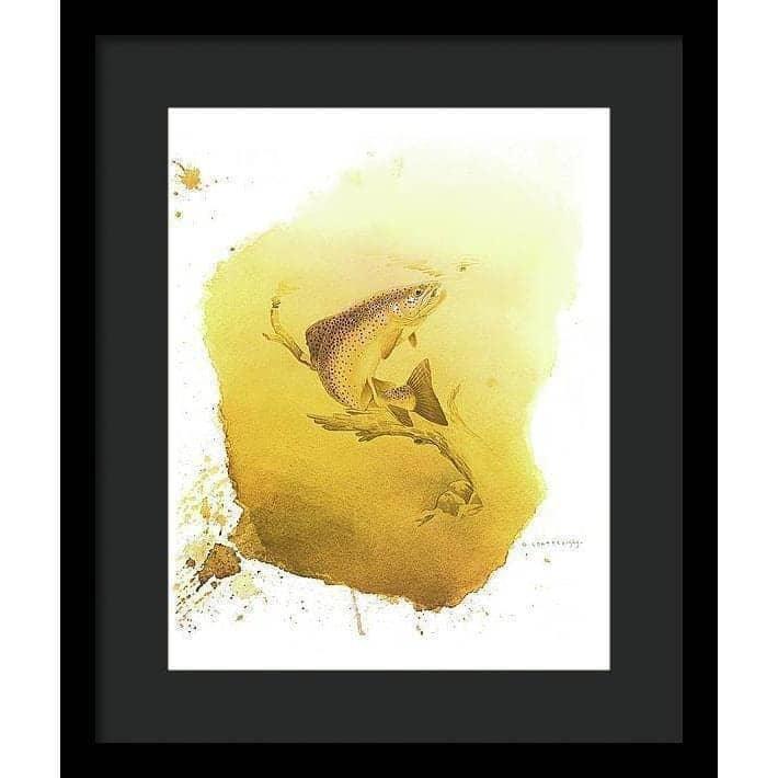 Brown Trout - Framed Print | Artwork by Glen Loates