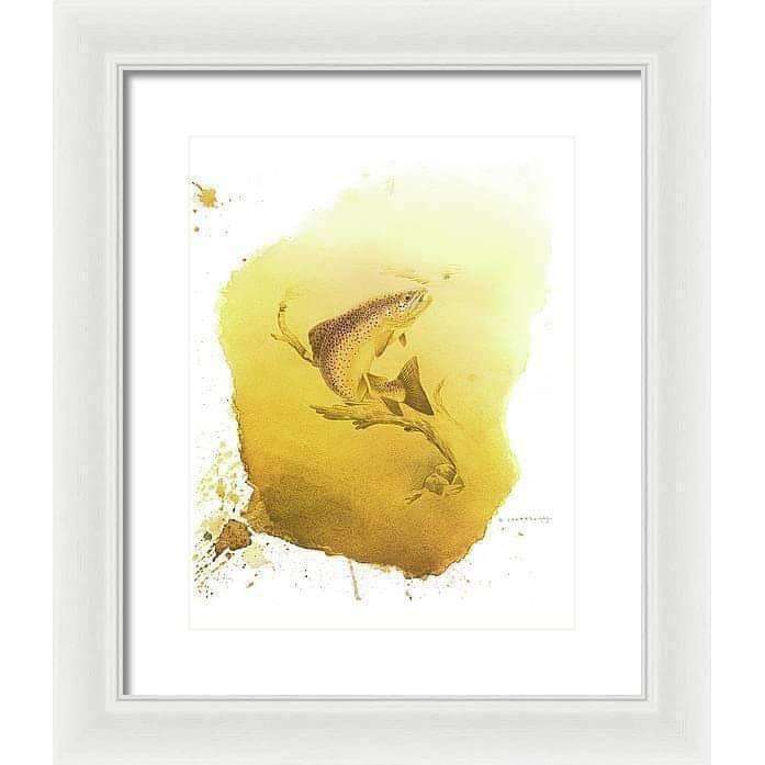 Brown Trout - Framed Print | Artwork by Glen Loates