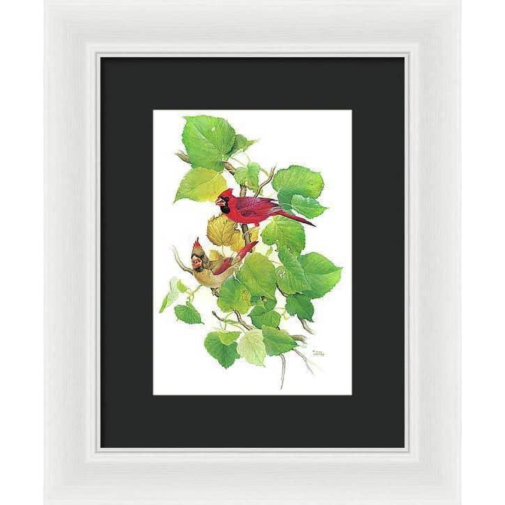 Cardinals - Framed Print | Artwork by Glen Loates