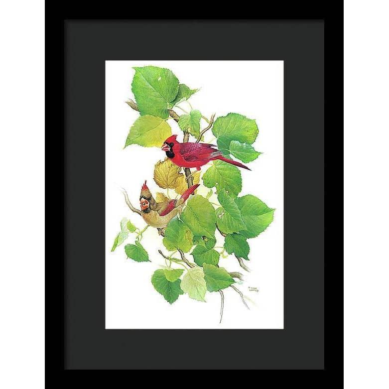 Cardinals - Framed Print | Artwork by Glen Loates