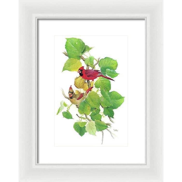 Cardinals - Framed Print | Artwork by Glen Loates