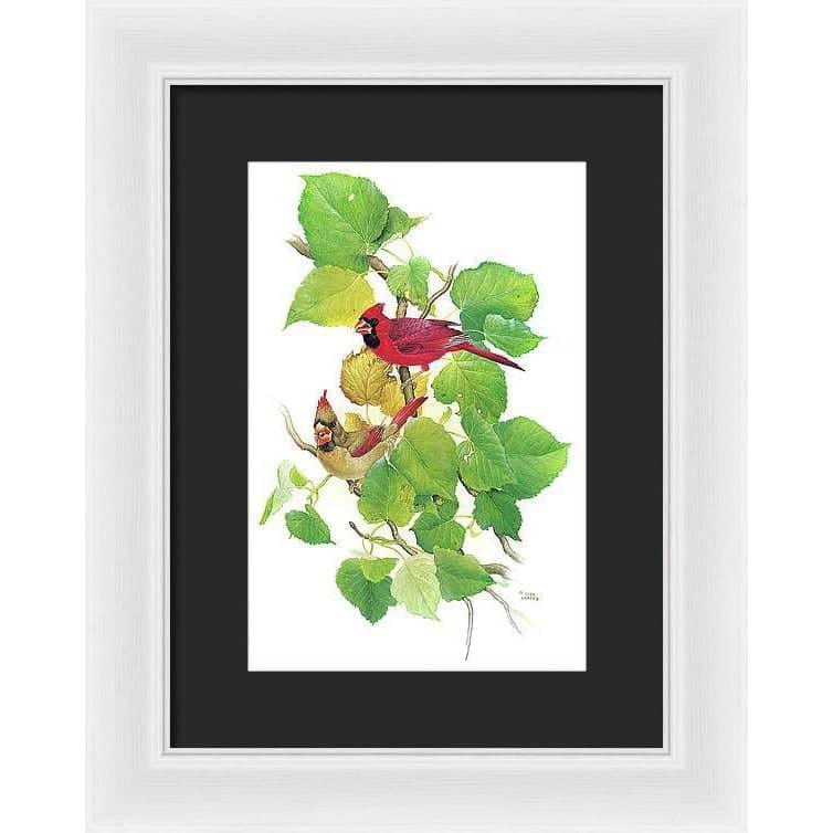 Cardinals - Framed Print | Artwork by Glen Loates