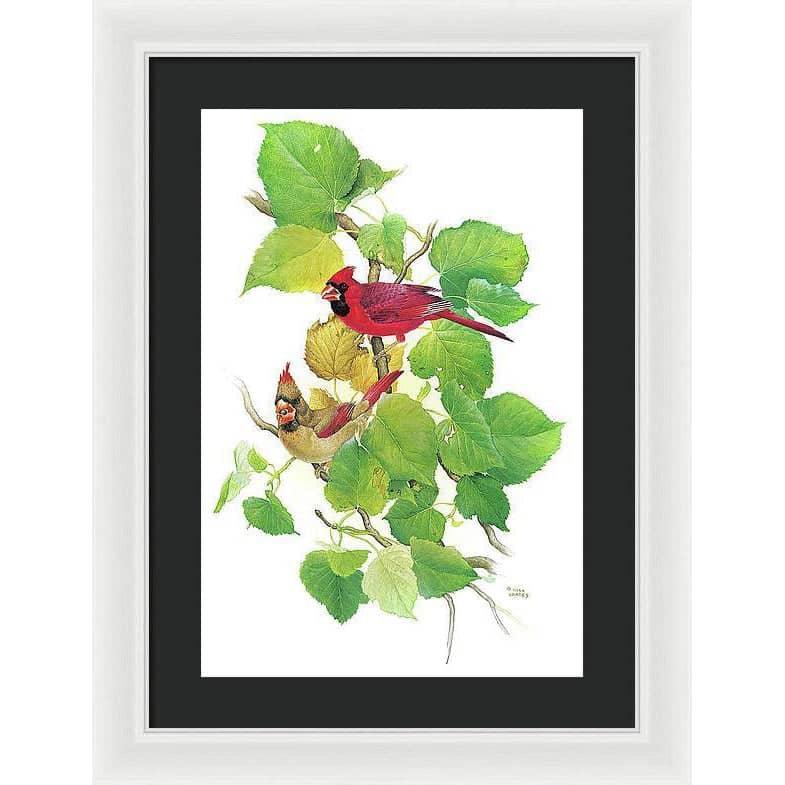 Cardinals - Framed Print | Artwork by Glen Loates