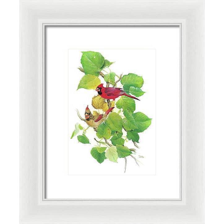 Cardinals - Framed Print | Artwork by Glen Loates