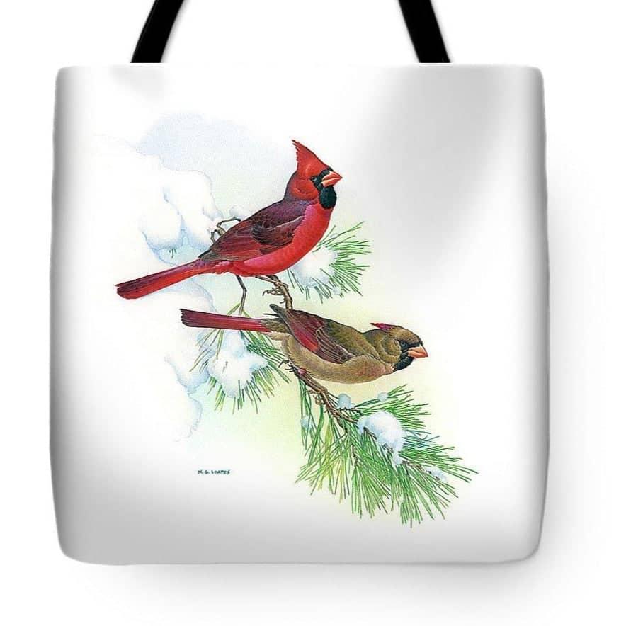 Cardinals - Tote Bag | Artwork by Glen Loates
