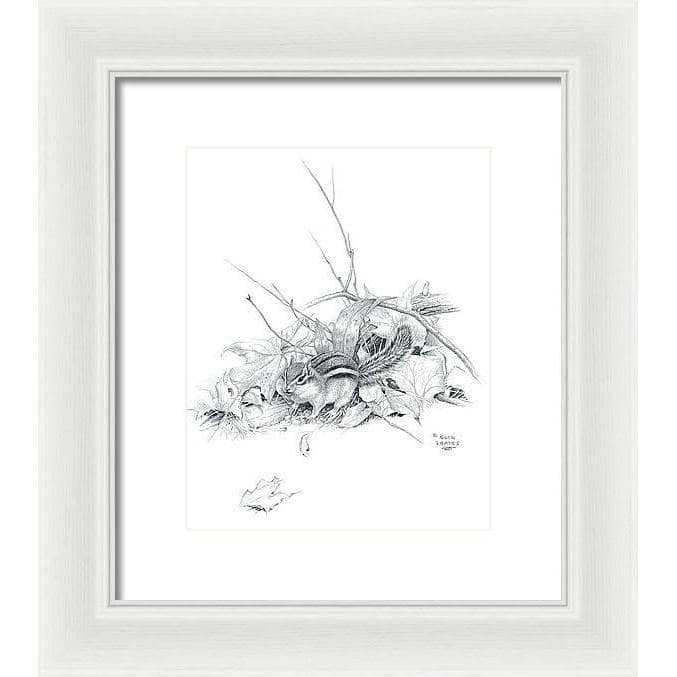 Chipmunk - Framed Print | Artwork by Glen Loates