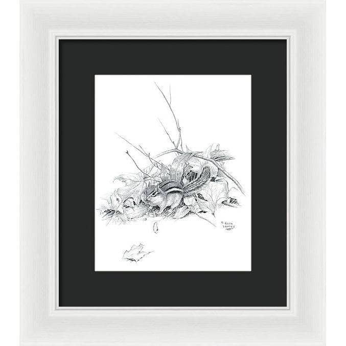 Chipmunk - Framed Print | Artwork by Glen Loates