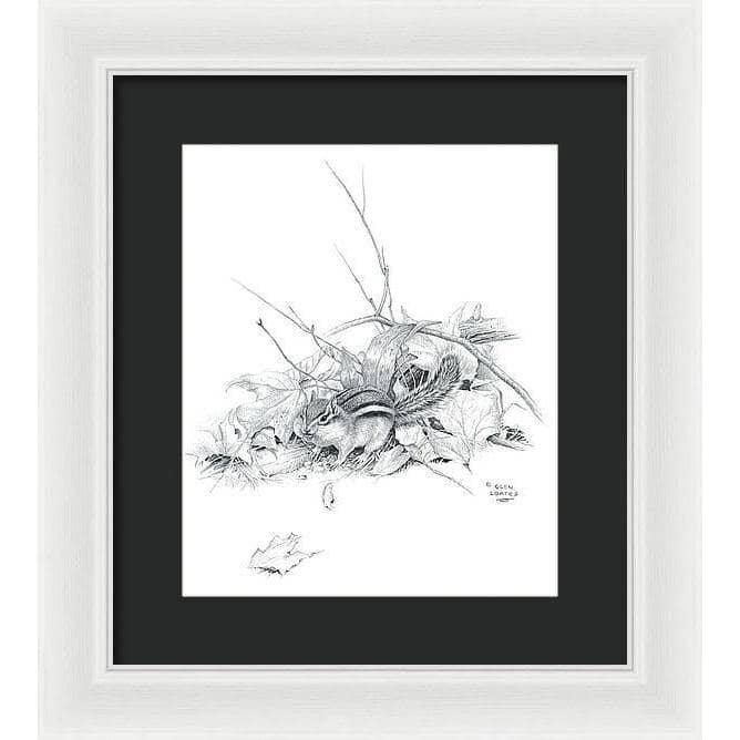 Chipmunk - Framed Print | Artwork by Glen Loates