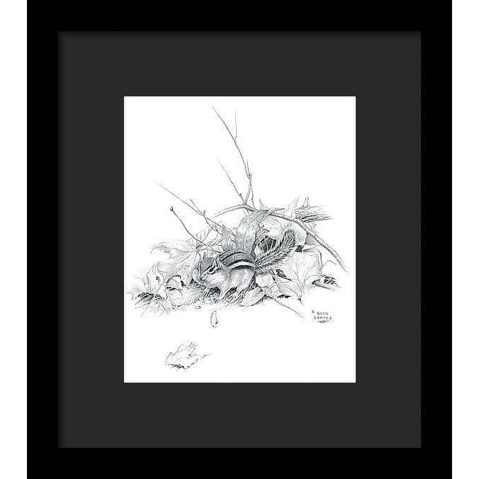 Chipmunk - Framed Print | Artwork by Glen Loates