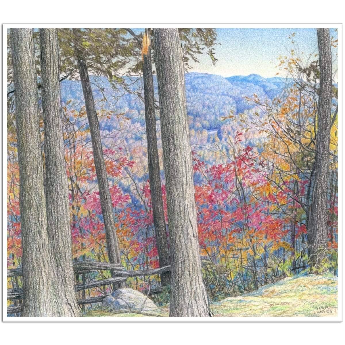 Hockley Valley Rock - Art Print | Artwork by Glen Loates