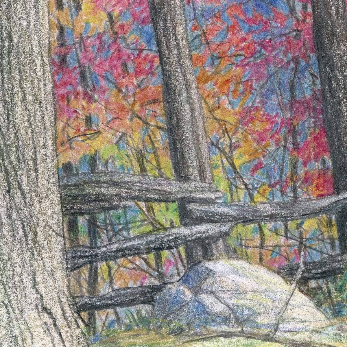 Hockley Valley Rock - Canvas Print | Artwork by Glen Loates