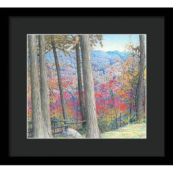 Hockley Valley Rock - Framed Print | Artwork by Glen Loates
