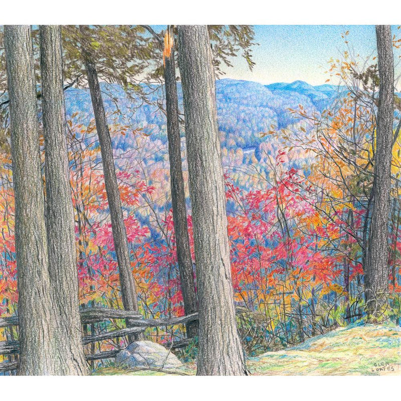 Hockley Valley Rock - Framed Print | Artwork by Glen Loates