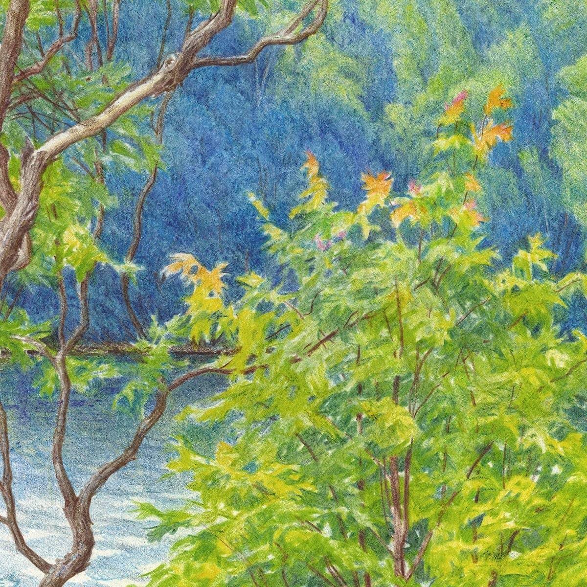 Humid Afternoon At Drag Lake - Art Print | Artwork by Glen Loates