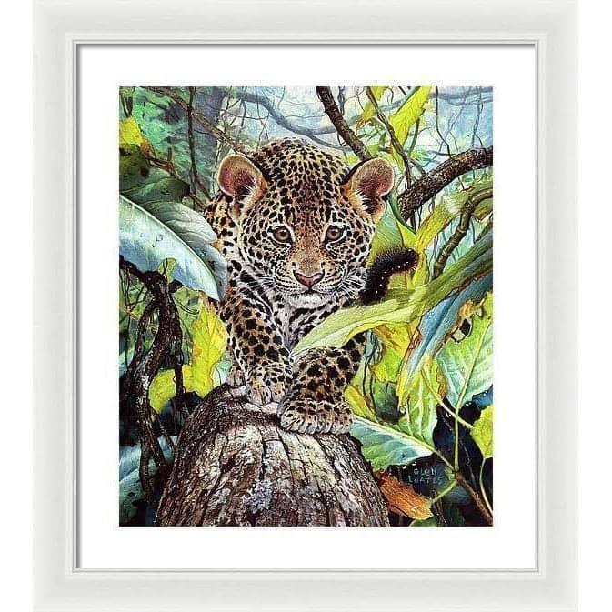 Jaguar Cub - Framed Print | Artwork by Glen Loates