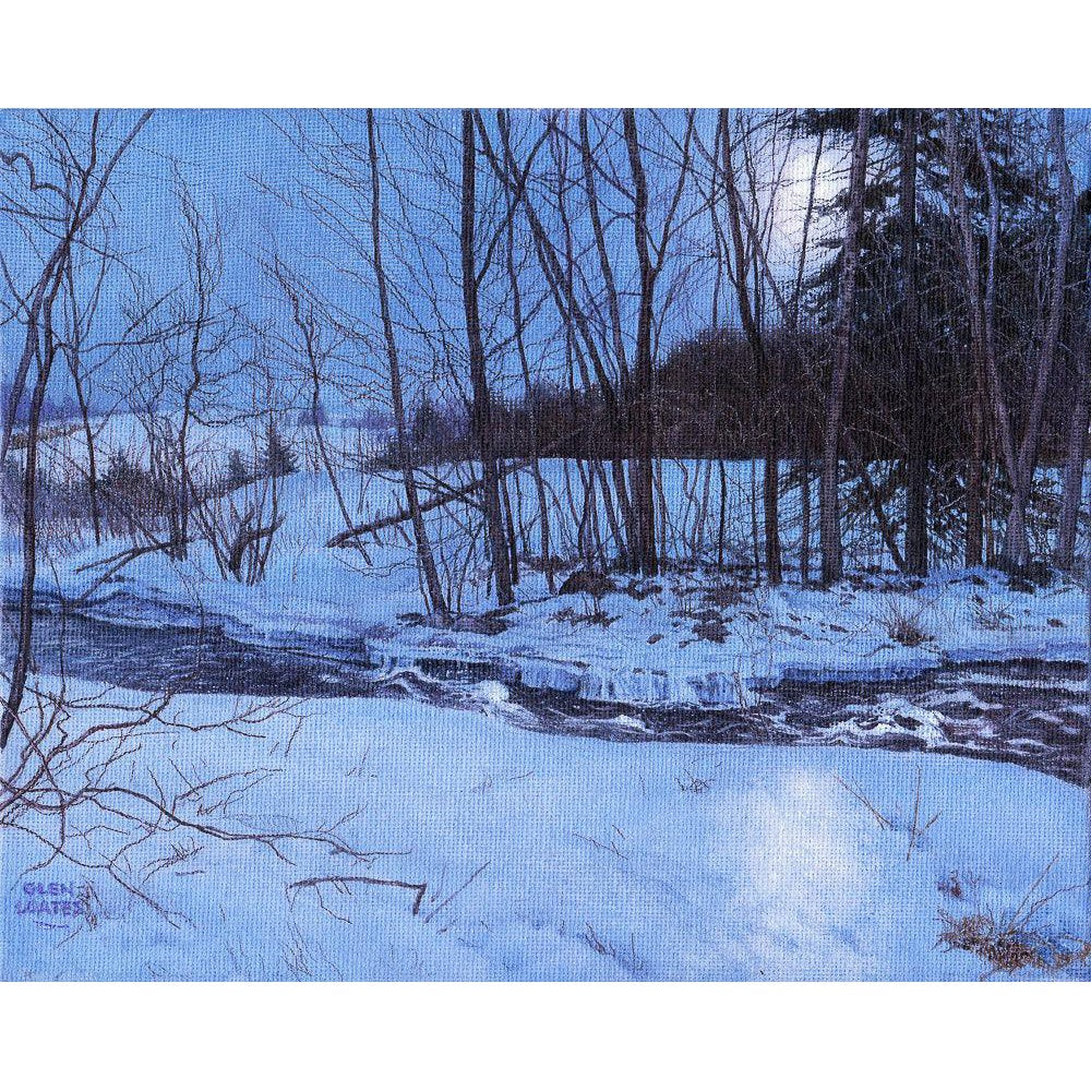 Moonlit Landscape - Canvas Print | Artwork by Glen Loates
