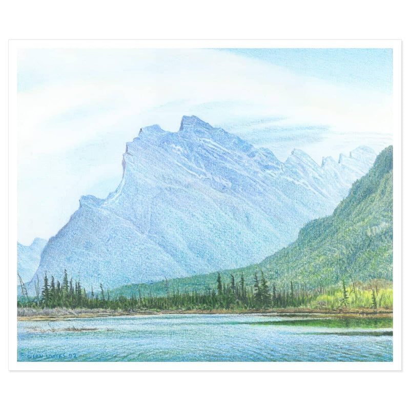 Mount Rundle and Vermilion Lake Banff - Art Print | Artwork by Glen Loates