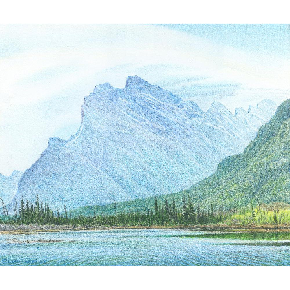 Mount Rundle and Vermilion Lake Banff - Canvas Print | Artwork by Glen Loates