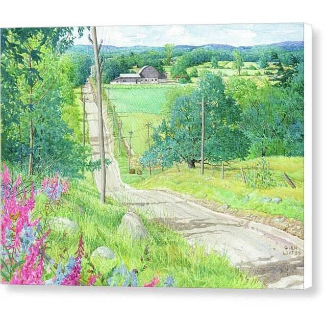 Over the Hills and Far Away - Canvas Print | Artwork by Glen Loates