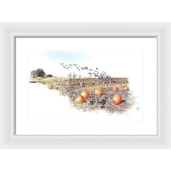 Pumpkin Patch - Framed Print | Artwork by Glen Loates