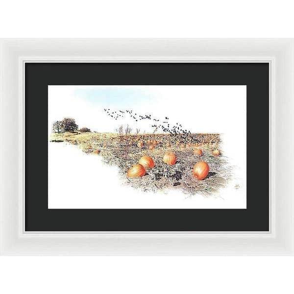 Pumpkin Patch - Framed Print | Artwork by Glen Loates