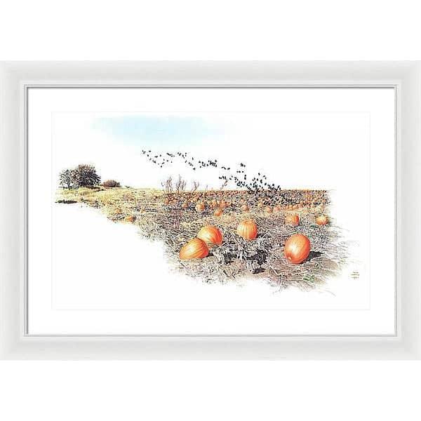 Pumpkin Patch - Framed Print | Artwork by Glen Loates